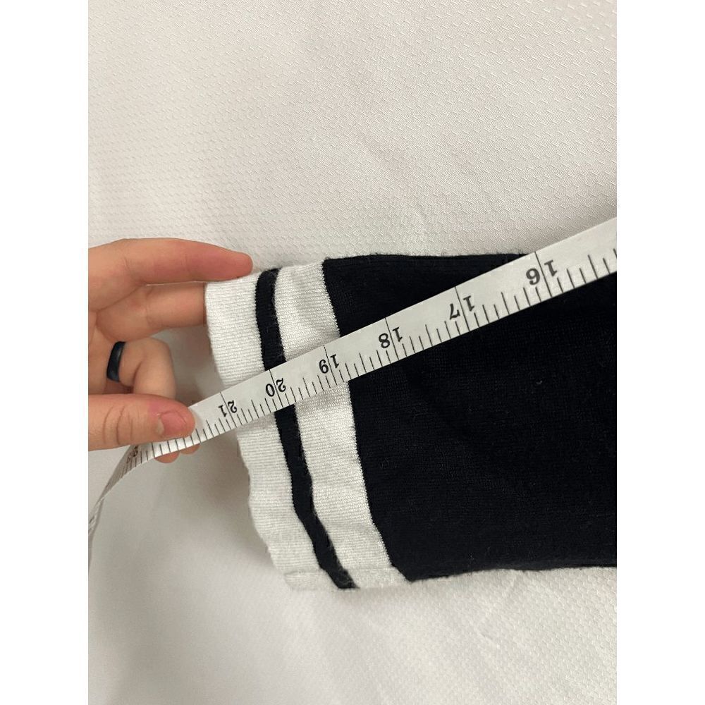 White House Black Market Womens Sweater 3/4 Sleeve Black White Size Medium - Picture 5 of 7